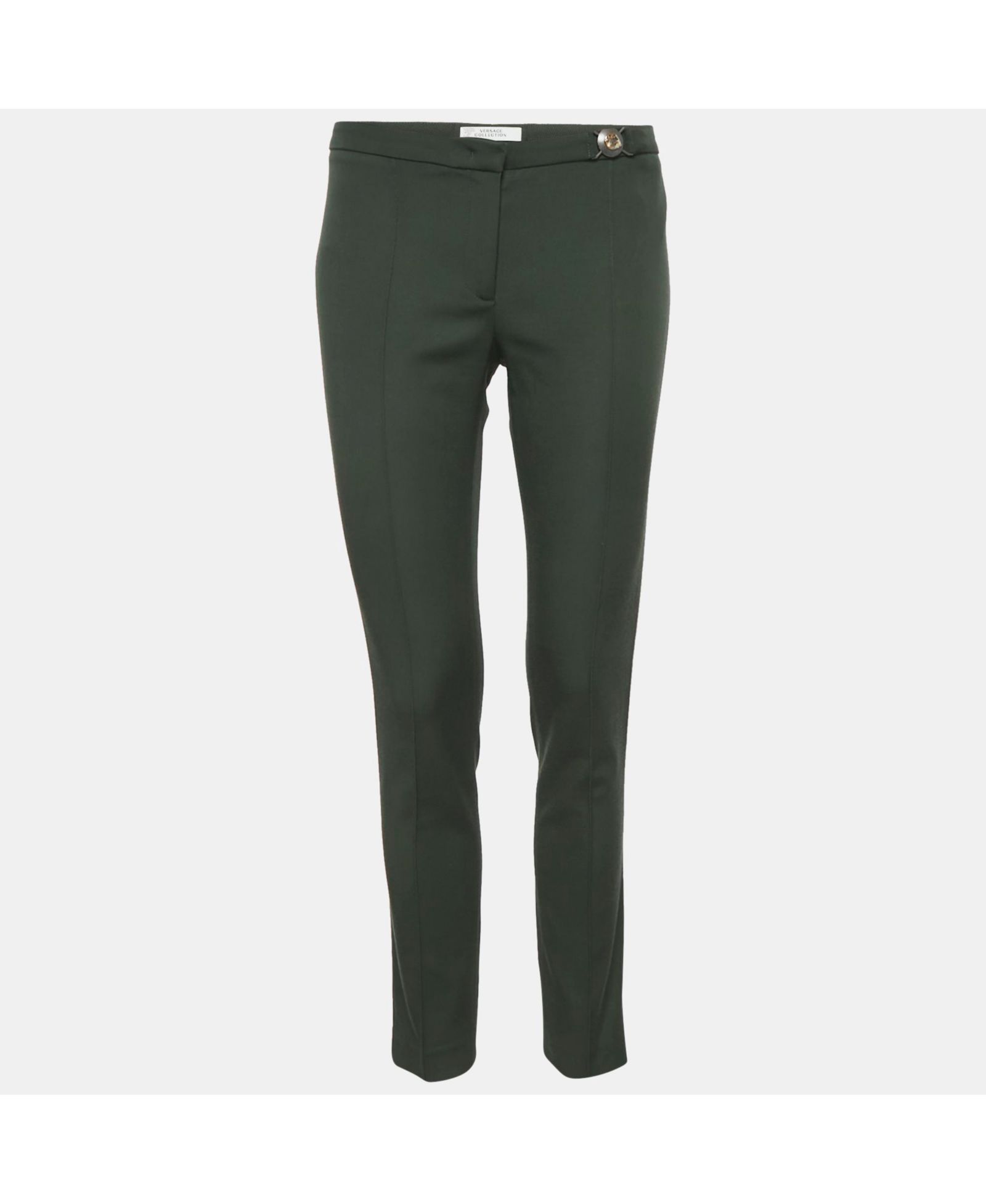 Брюки Versace Women's Collection Crepe Slim Fit Pre-Owned