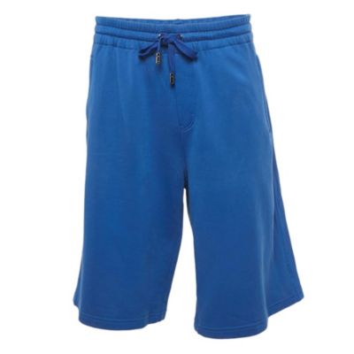 Мужские шорты Pre-Owned Dolce & Gabbana Blue Cotton Logo Embroidered
