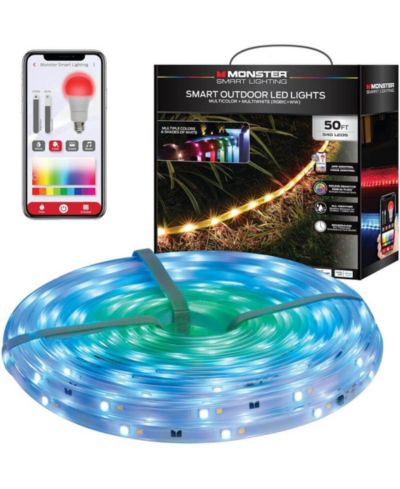 MONSTER CABLE светодиодная лента Sound Reactive Smart Multi-Color Outdoor LED 50 ft