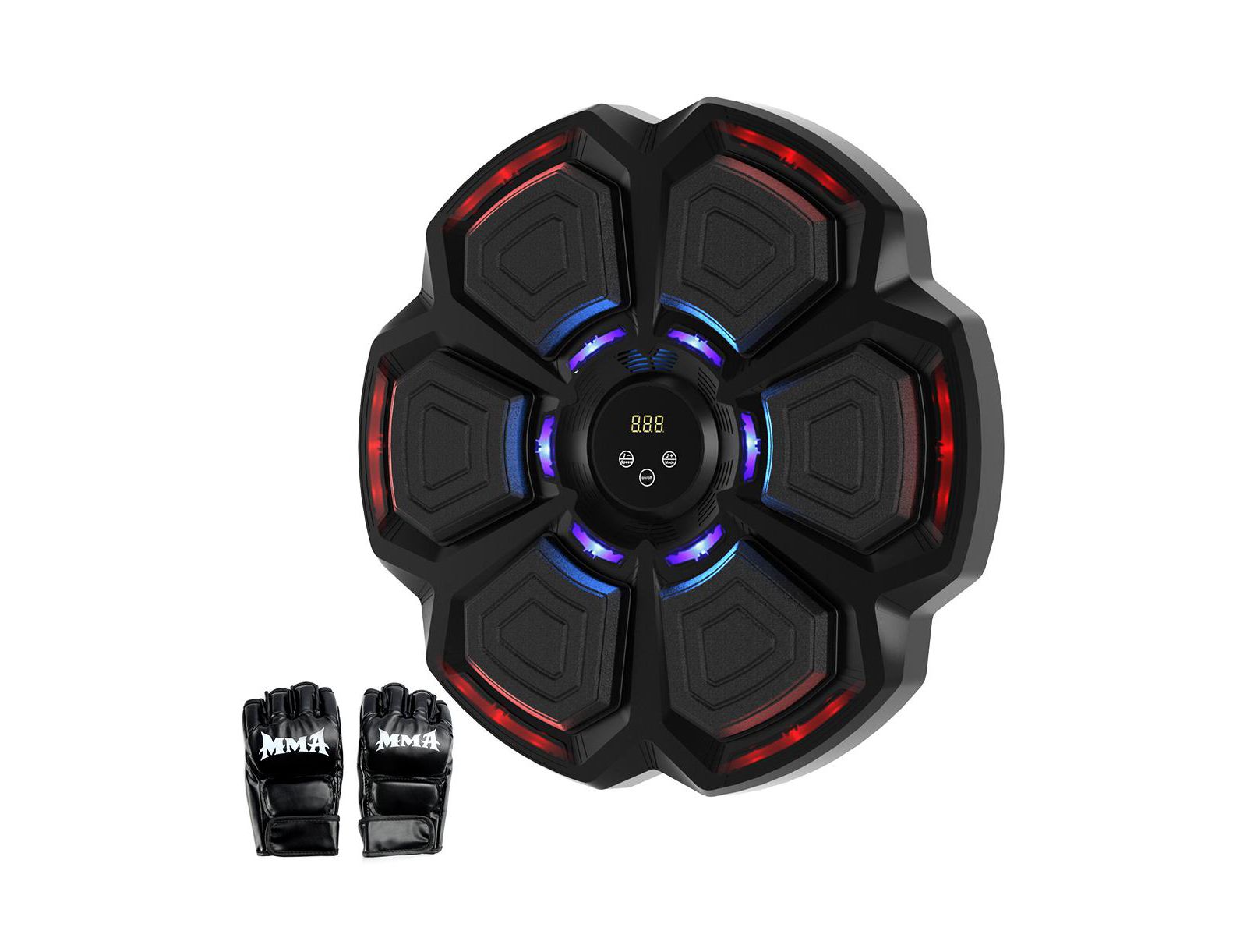 Artudatech Music Boxing Machine with 9 Speeds & Bluetooth, LED Punch Tracker for Family Fitness