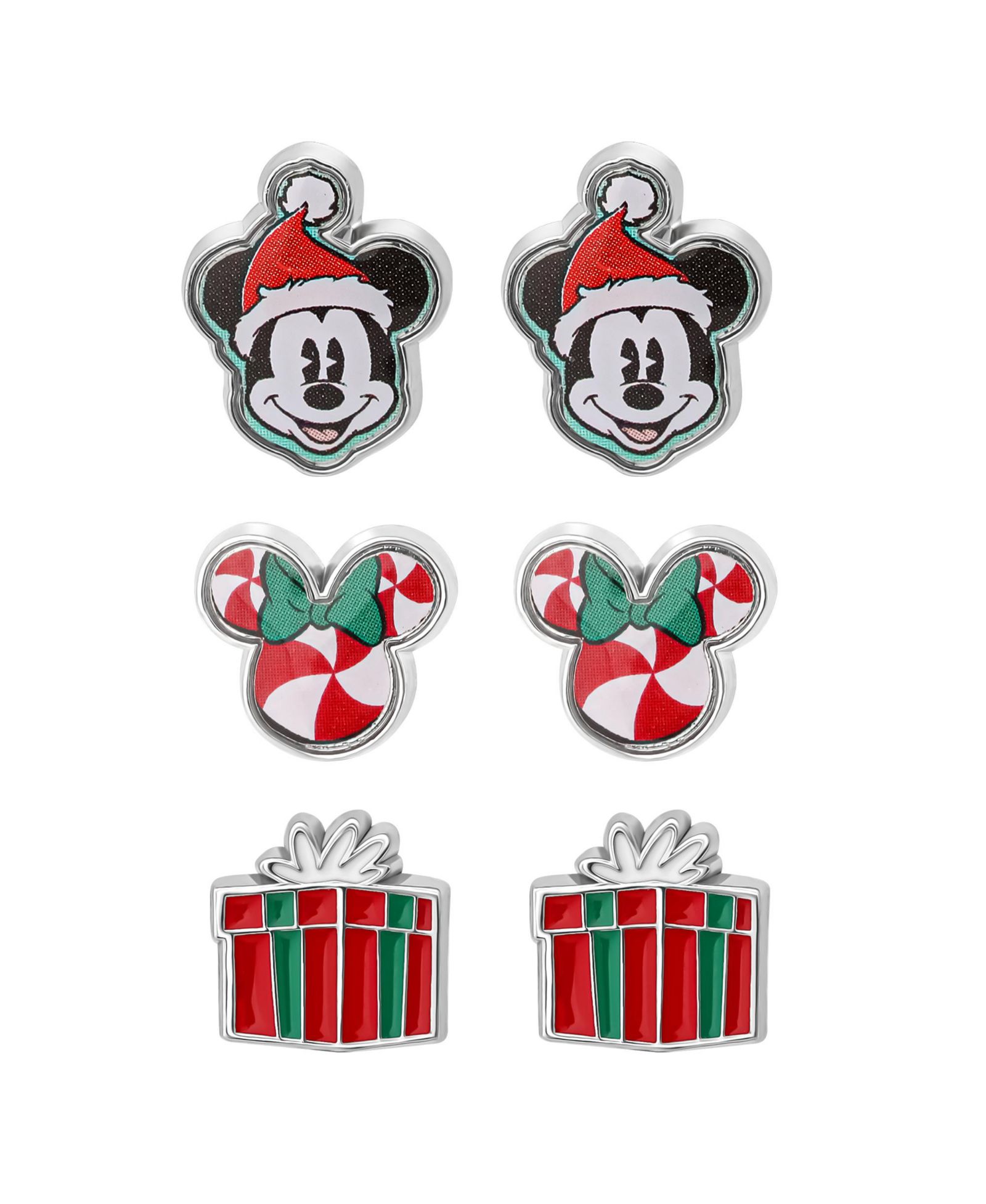 Disney набор сережек-гвоздиков Holiday Stud, 3 пары