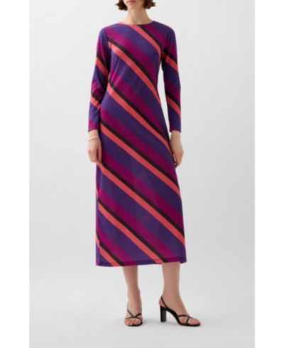 Scalpers Women's Stripes Lurex Jersey Dress