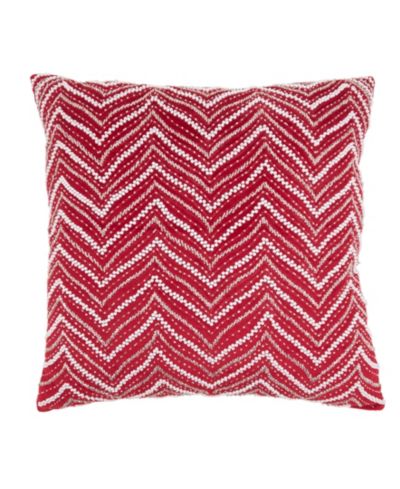 Декоративная подушка Saro Lifestyle Velvet Beaded Chevron Down Filled 20" x 20"