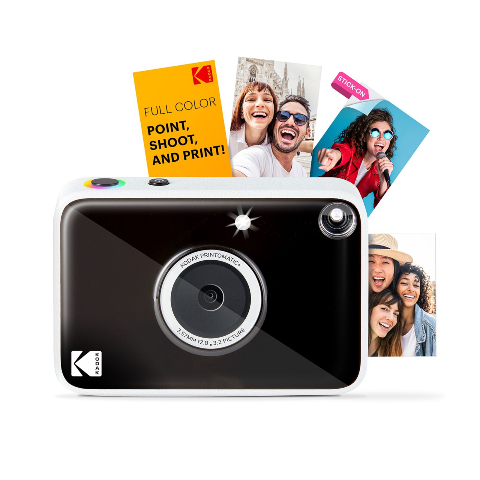 KODAK Printomatic+ мгновенная фотокамера 10MP, RGB LED, Zink фотопечать