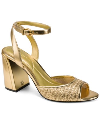 Donna Karan New York Women's Sinclair Ankle Strap Dress Sandals