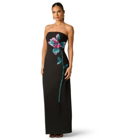 Женское вечернее платье Adrianna Women's Knit Strapless Ball Gown