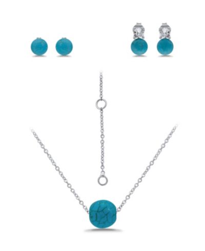 Silver/Howlite Chrysocolla
