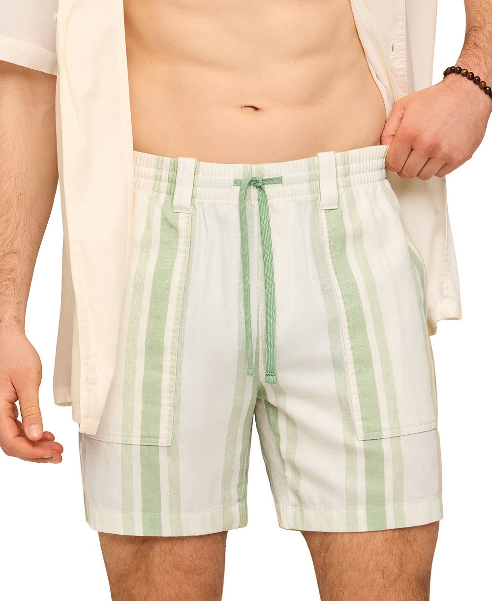 Men's Stripe Teases Off-Duty Pull-On Shorts