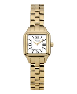 Timex Women's Quartz Analog Gold-Tone Stainless Steel Watch, 23mm