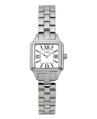 Timex Women's Quartz Analog Silver-Tone Stainless Steel Watch, 23mm