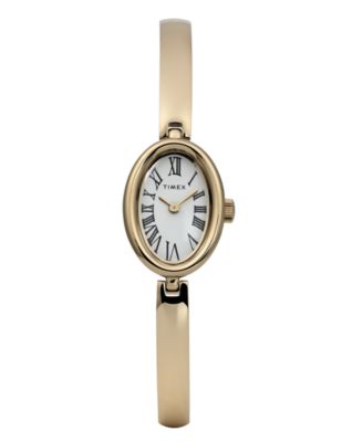 Timex Women's Quartz Analog Gold-Tone Stainless Steel Watch, 19mm