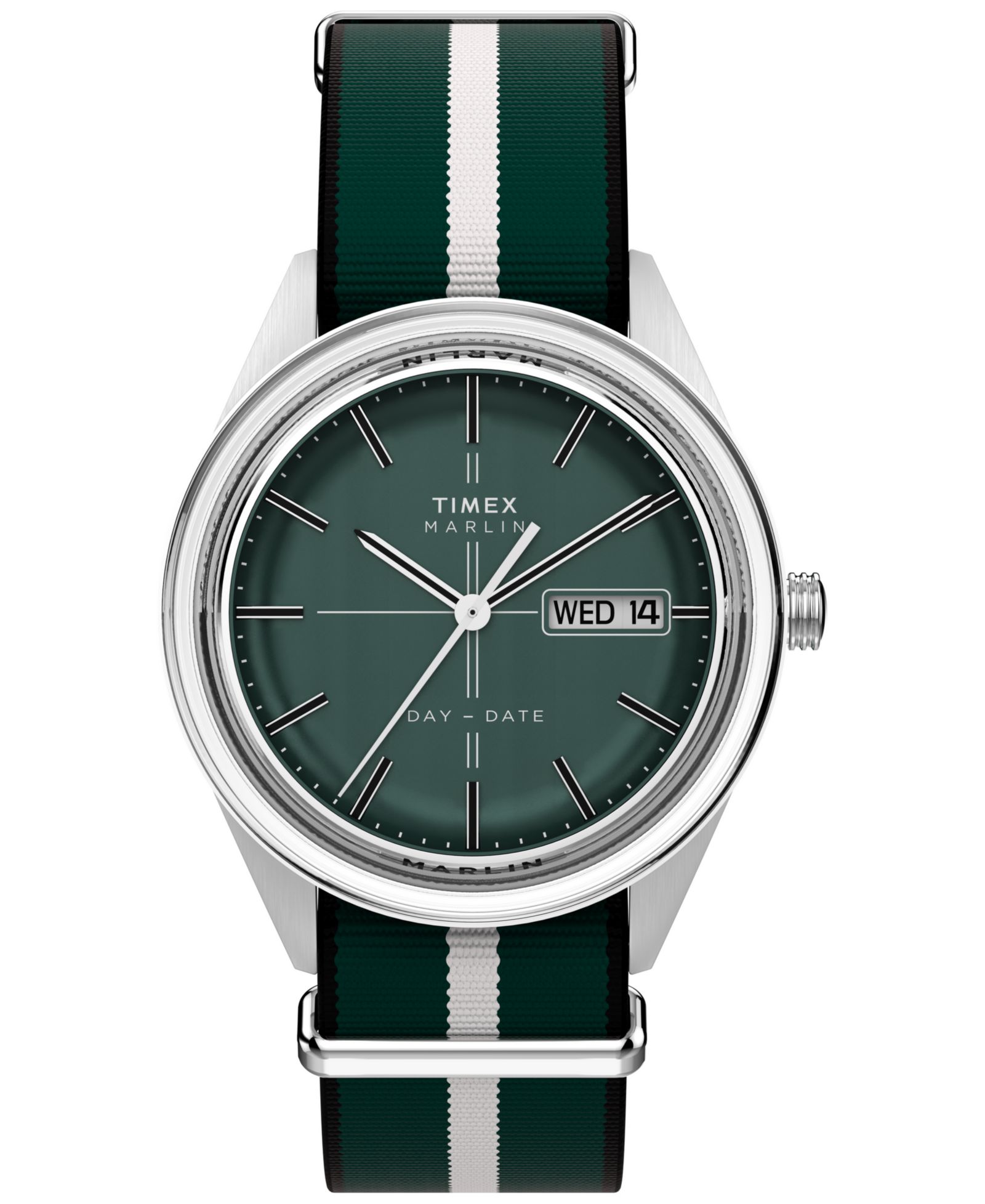 Мужские кварцевые аналоговые часы Timex Green Fabric 38mm