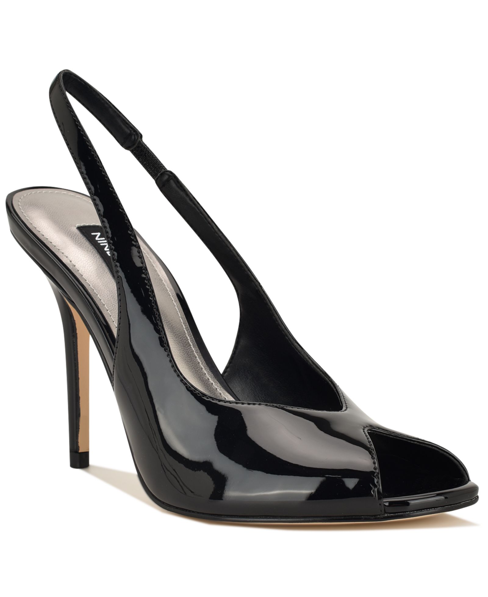 Nine West Women's Pretta Peep Toe Slingback Stiletto Sandals