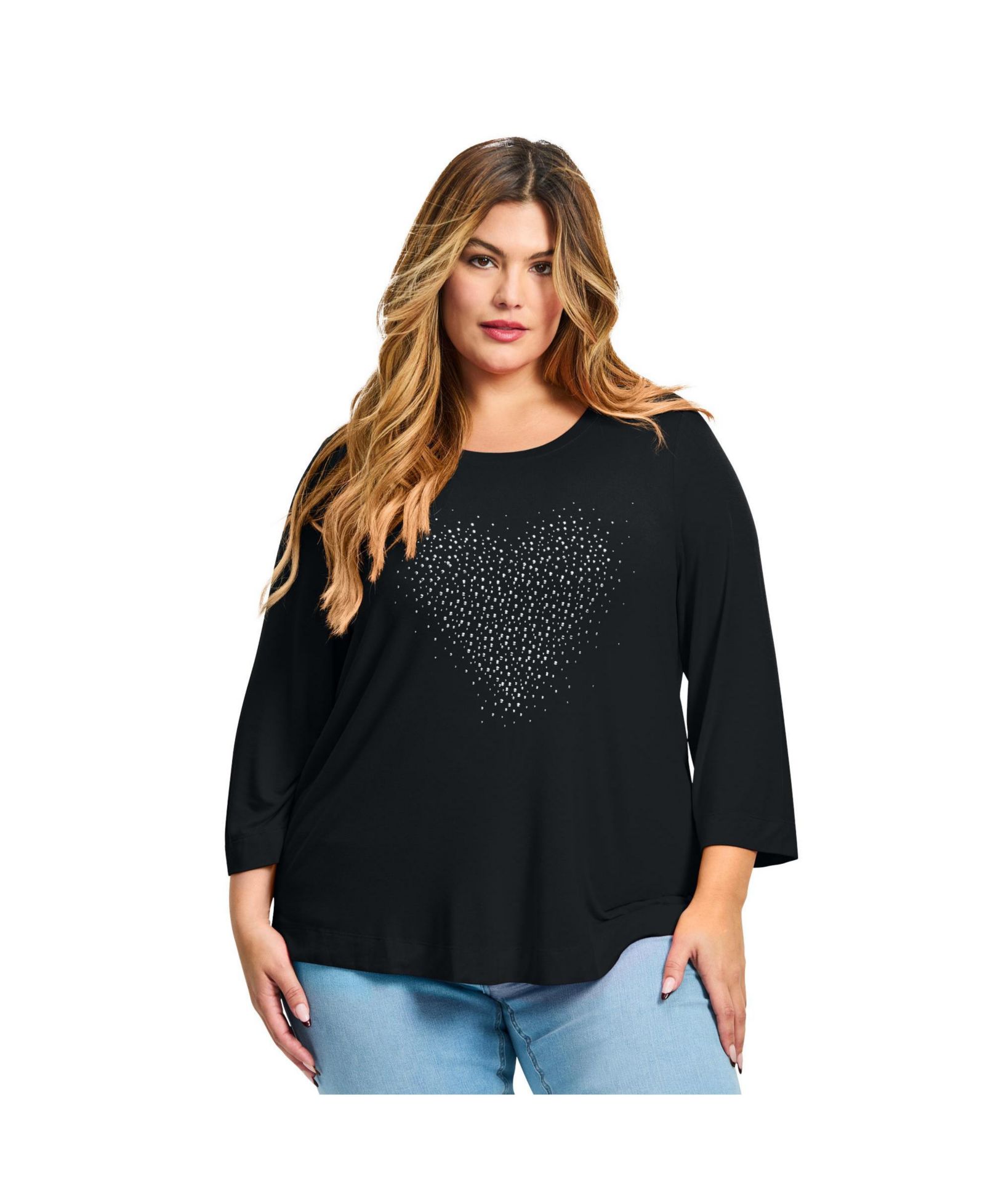 Avenue Women's Plus Size Love Heart Top