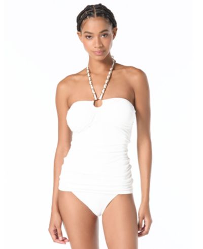 Women's Bandeau Neck Tankini Top