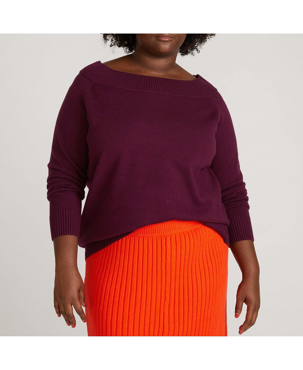 Universal Standard Plus Size Noomi Cold Shoulder Sweater
