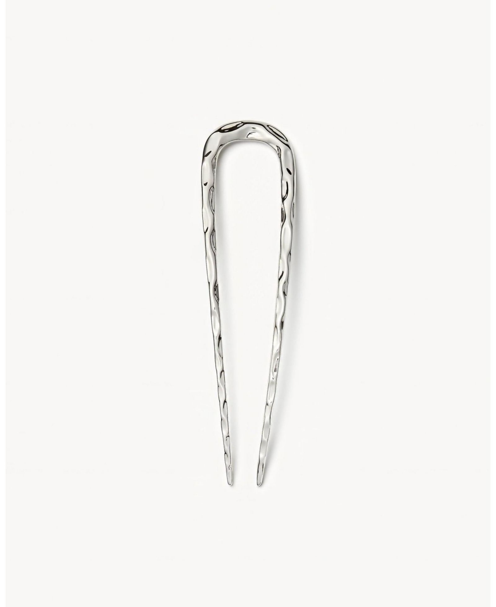MACHETE Midi Wavy French Hair Pin in Silver