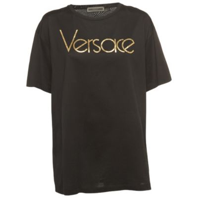 Женская хлопковая футболка Versace Tribute Logo, б/у