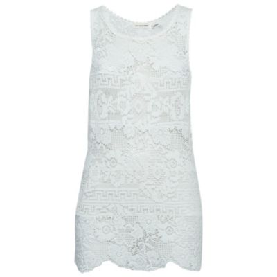 Pre-Owned Isabel Marant Women's Patterned Lace Sleeveless Top