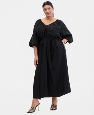 Женское платье-макси Plus Size с пышными рукавами I.N.C. International Concepts