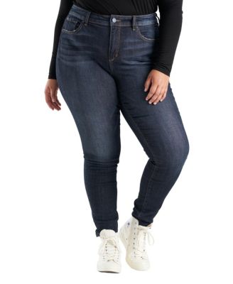 Женские джинсы SLINK Jeans деним с высокой посадкой skinny