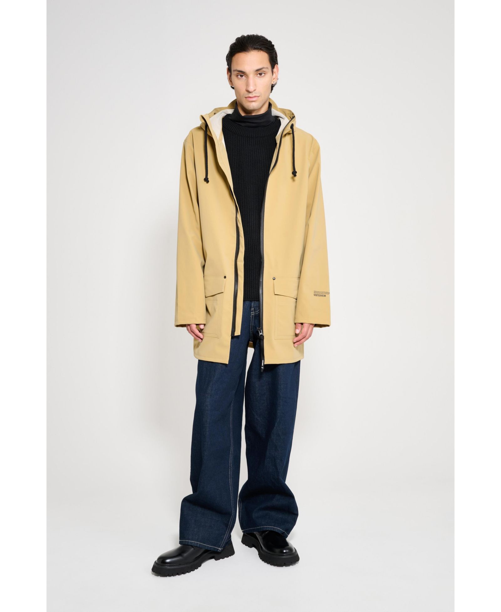 Stutterheim Men's Stockholm Patch Raincoat