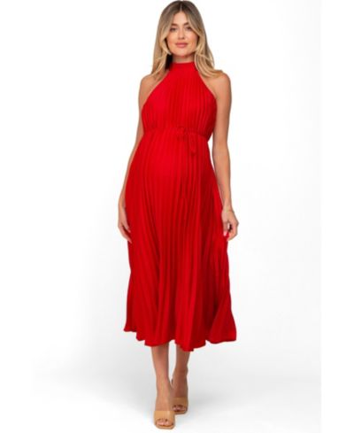 Pinkblush Women's Pleated Halter Dress