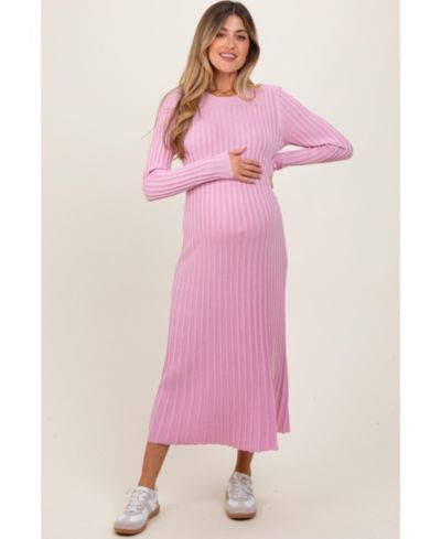 Pinkblush Women's Thick Ribbed Knit Maxi Sweater Dress