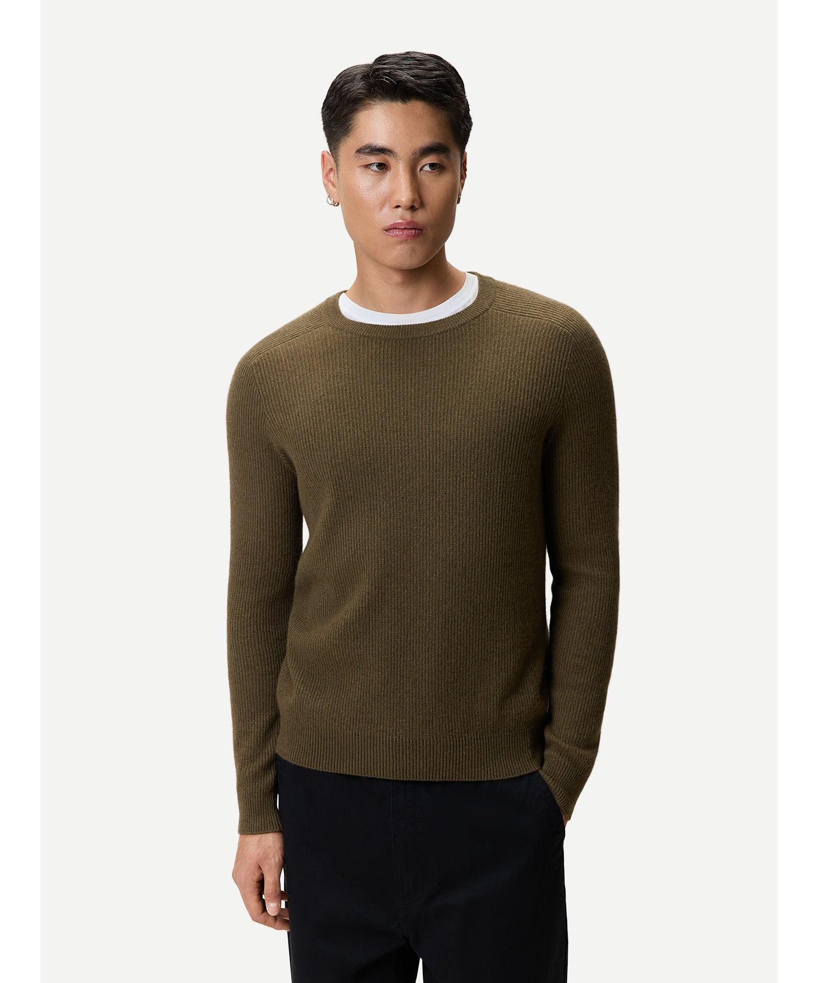 Gobi Cashmere Men's Ribbed Cashmere Sweater