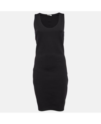 Pre-Owned The Row Женское черное трикотажное платье Bodycon без рукавов