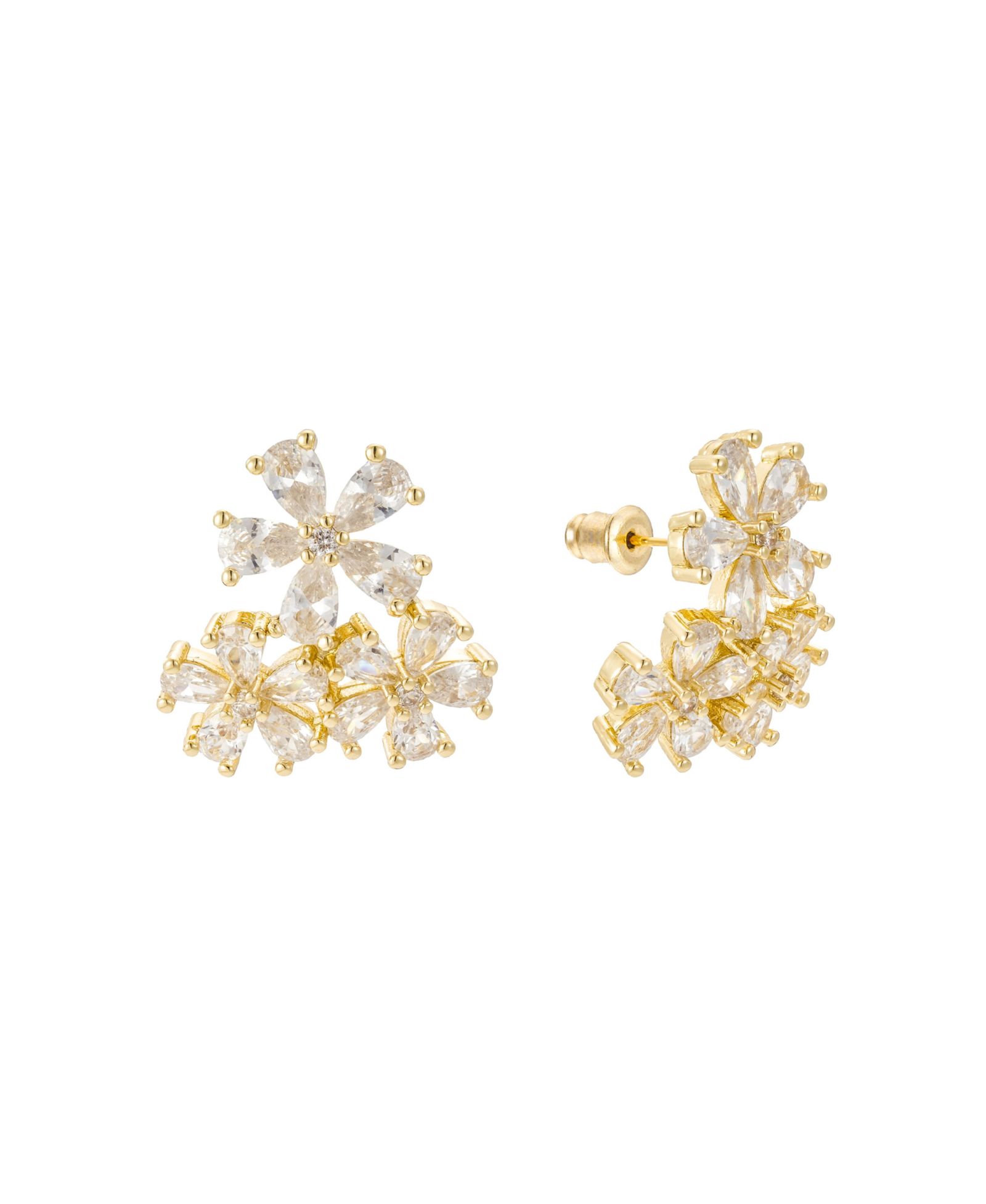 Серьги-гвоздики Untamed Petals Daisy Crystal