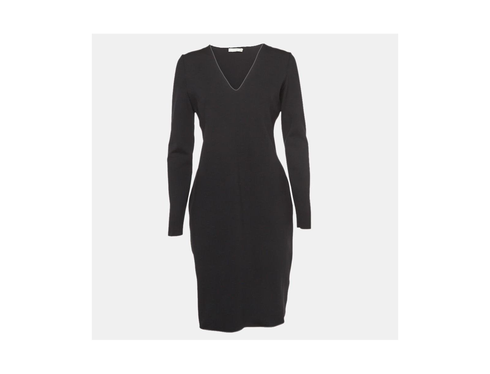 Женское мини-платье The Row Black Jersey V-Neck, б/у