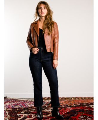 ABLE Plus Size Maha Leather Jacket
