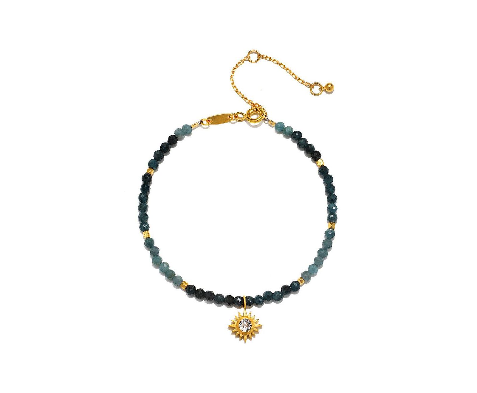 Браслет Satya Jewelry Channeling Wisdom Sapphire Starburst с бусинами