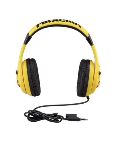 eKids Pokemon Pikachu Wired Kids Headphones with Parental Controls