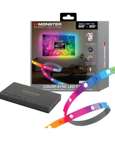 Светодиодная лента MONSTER CABLE Smart Lighting HDMI Color Sync для ТВ до 85 Inches