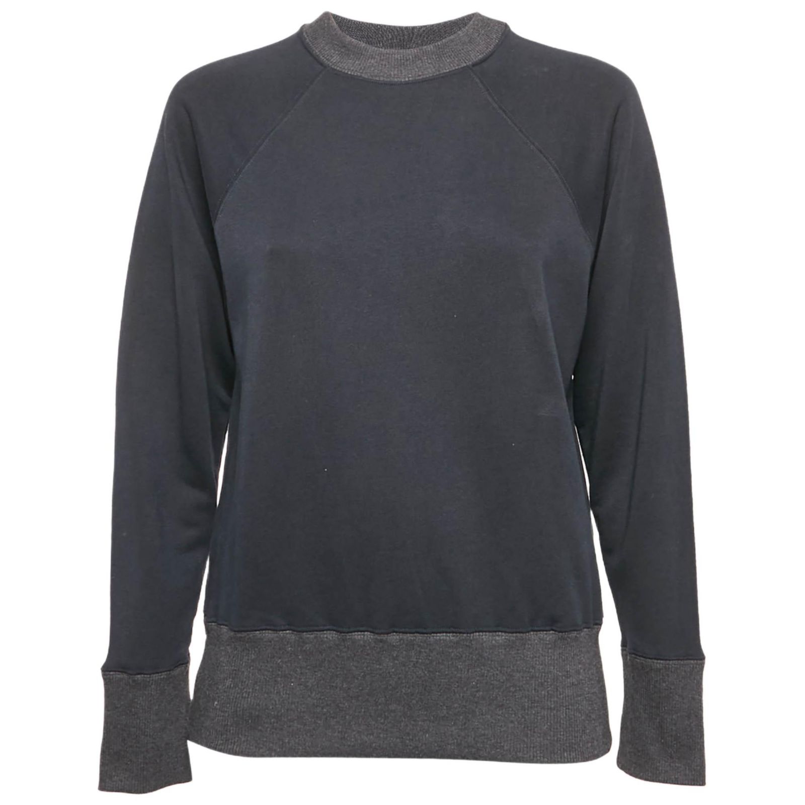 Pre-Owned Marni Women's Navy Blue Cotton Crew Neck Long Sleeve Sweatshirt