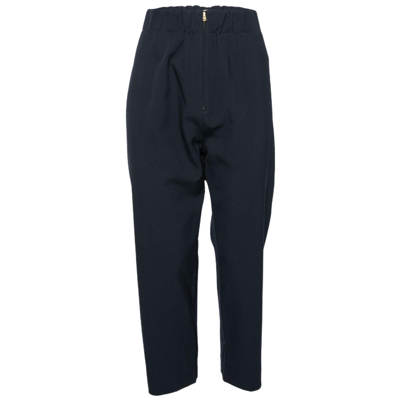 Брюки Marni Women's Navy Blue Crepe Tapered Pre-Owned