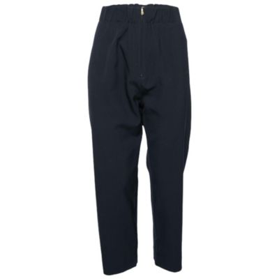Брюки Marni Women's Navy Blue Crepe Tapered Pre-Owned