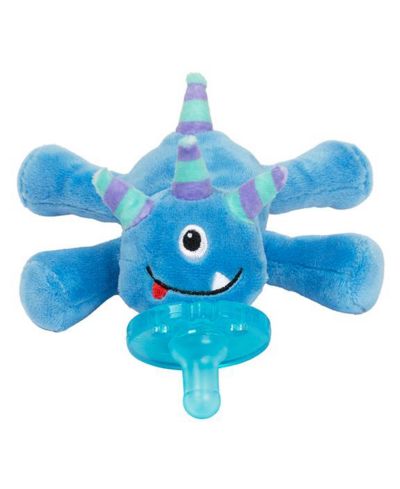 Пустышка WubbaNub Blue Monster для прорезывания зубов и кормления