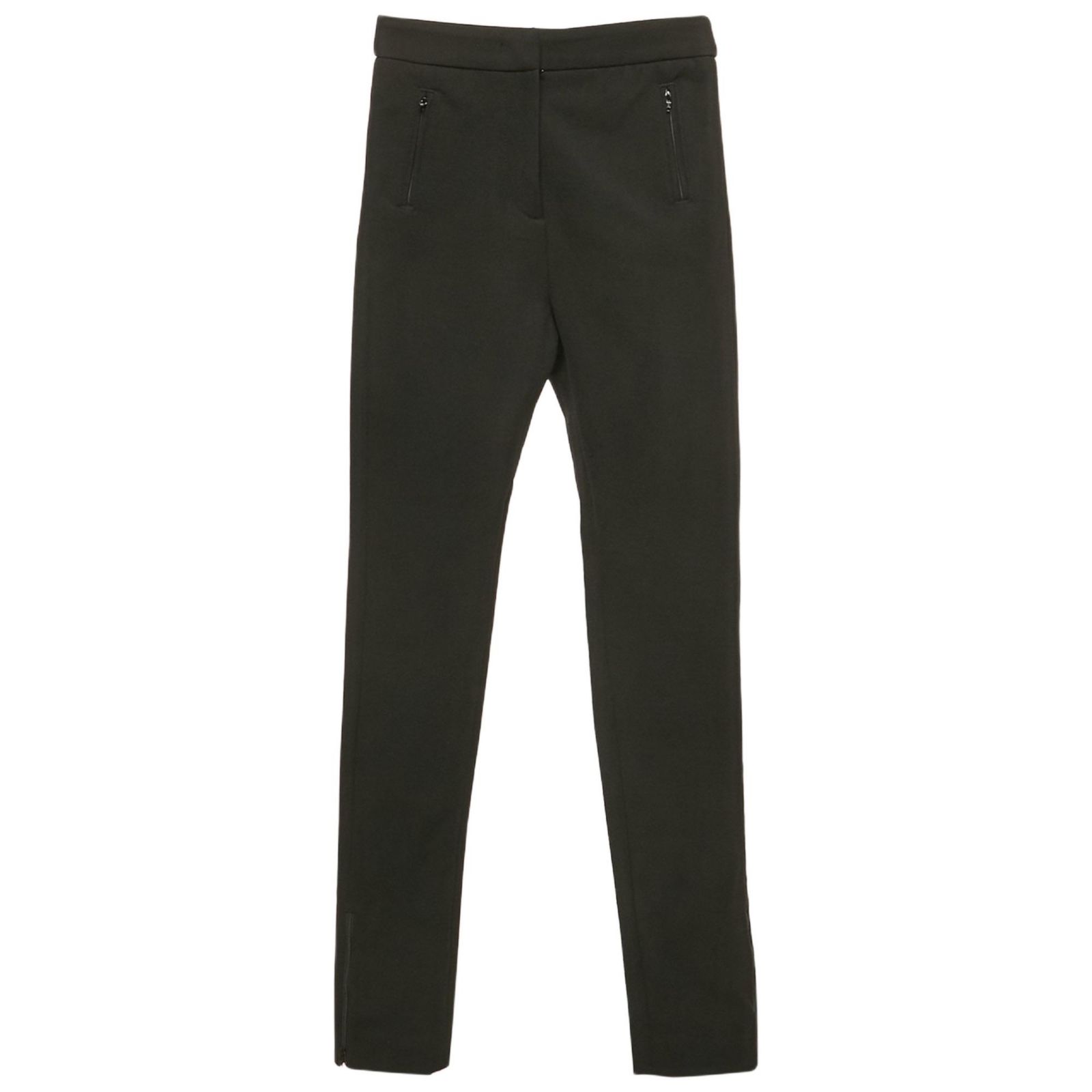 Pre-Owned Moncler Women's Black Gabardine Trousers