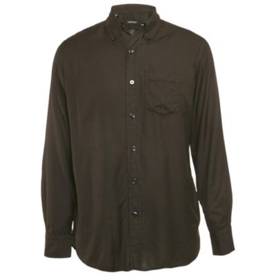 Мужская хлопковая рубашка с длинным рукавом Pre-Owned Tom Ford черная