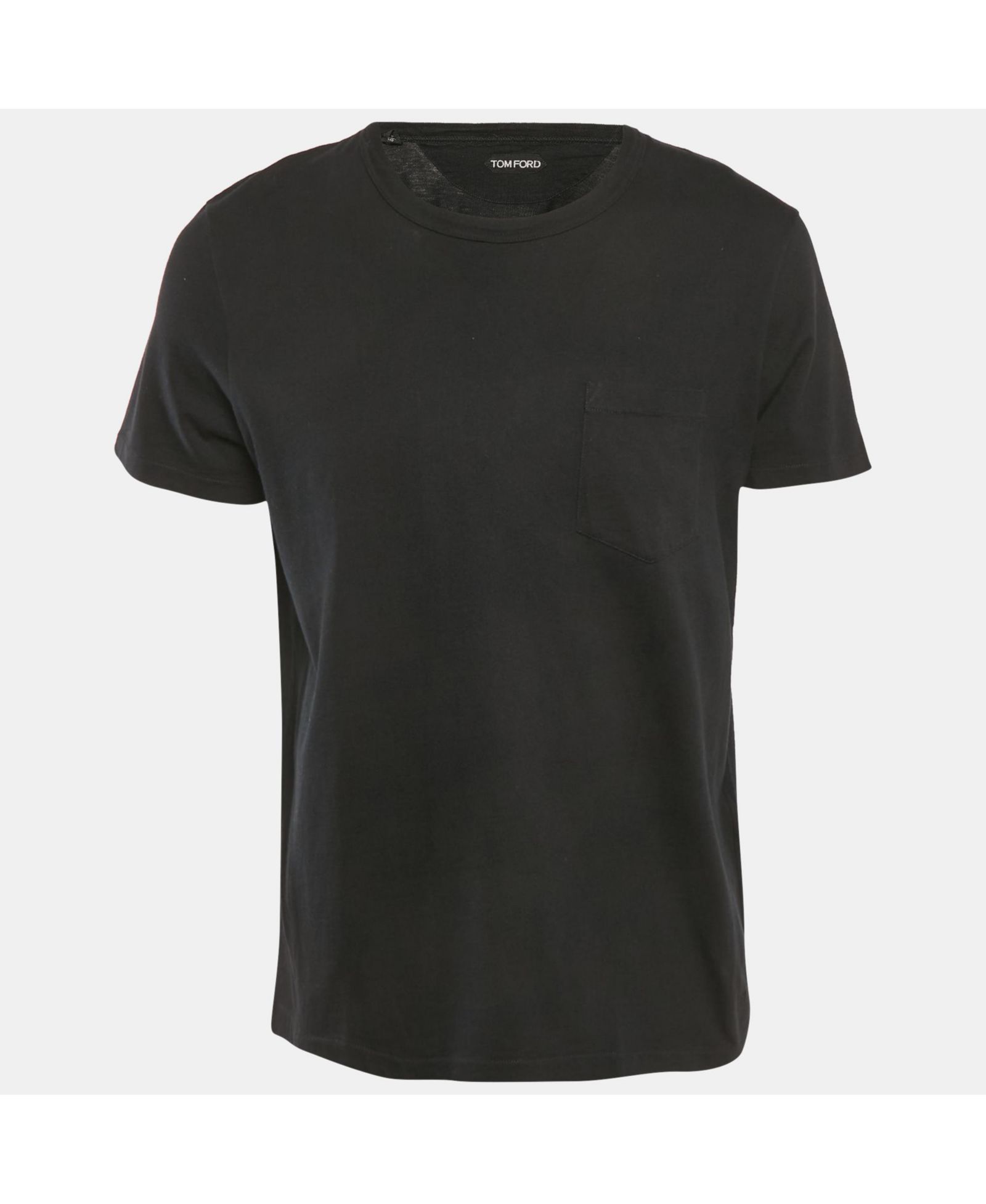Мужская футболка Pre-Owned Tom Ford Black Cotton Knit Crew Neck