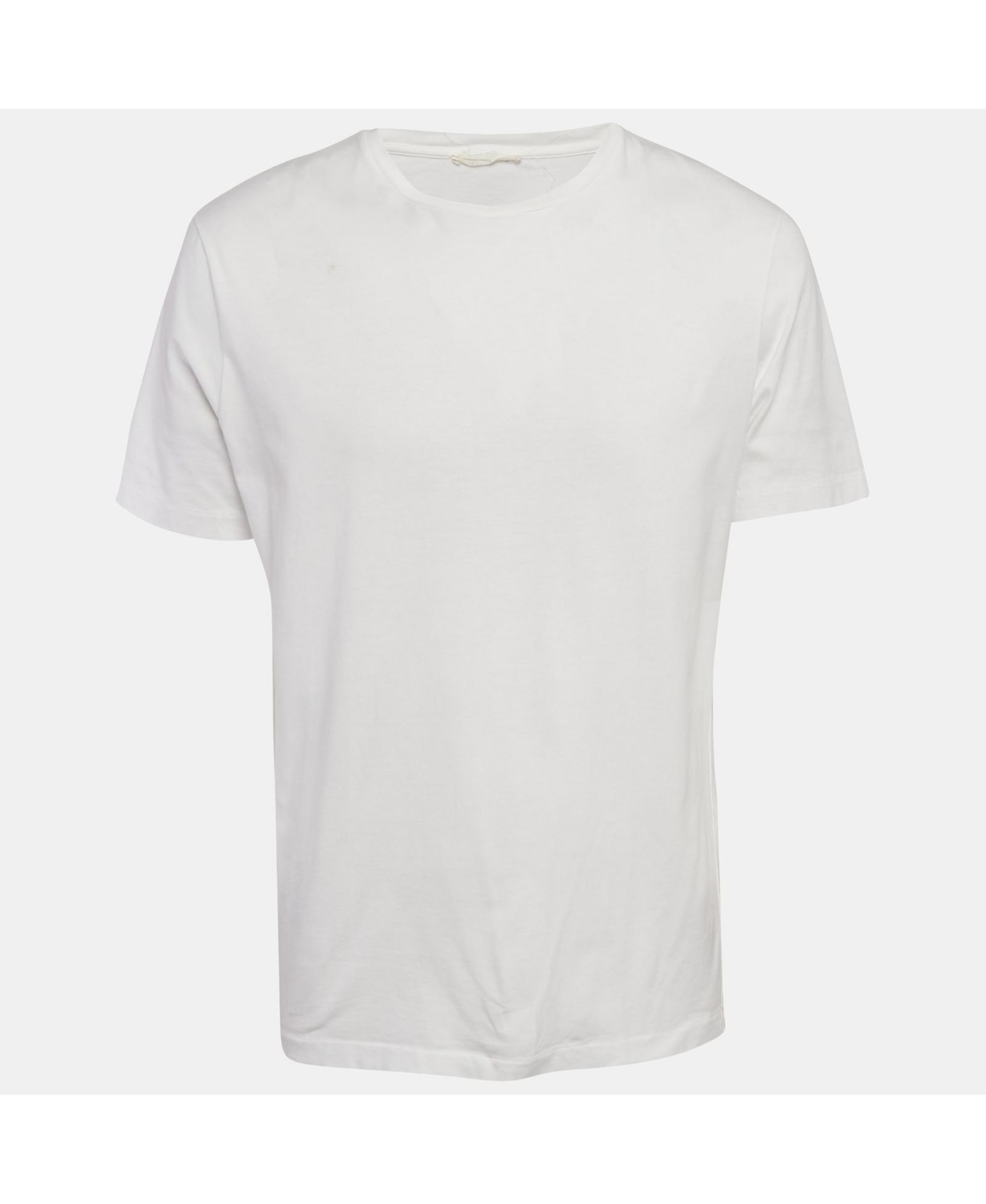 Pre-Owned The Row Men's White Jersey Crewneck T-Shirt