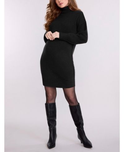Длинный свитер-туника с высоким воротником Motherhood Maternity
