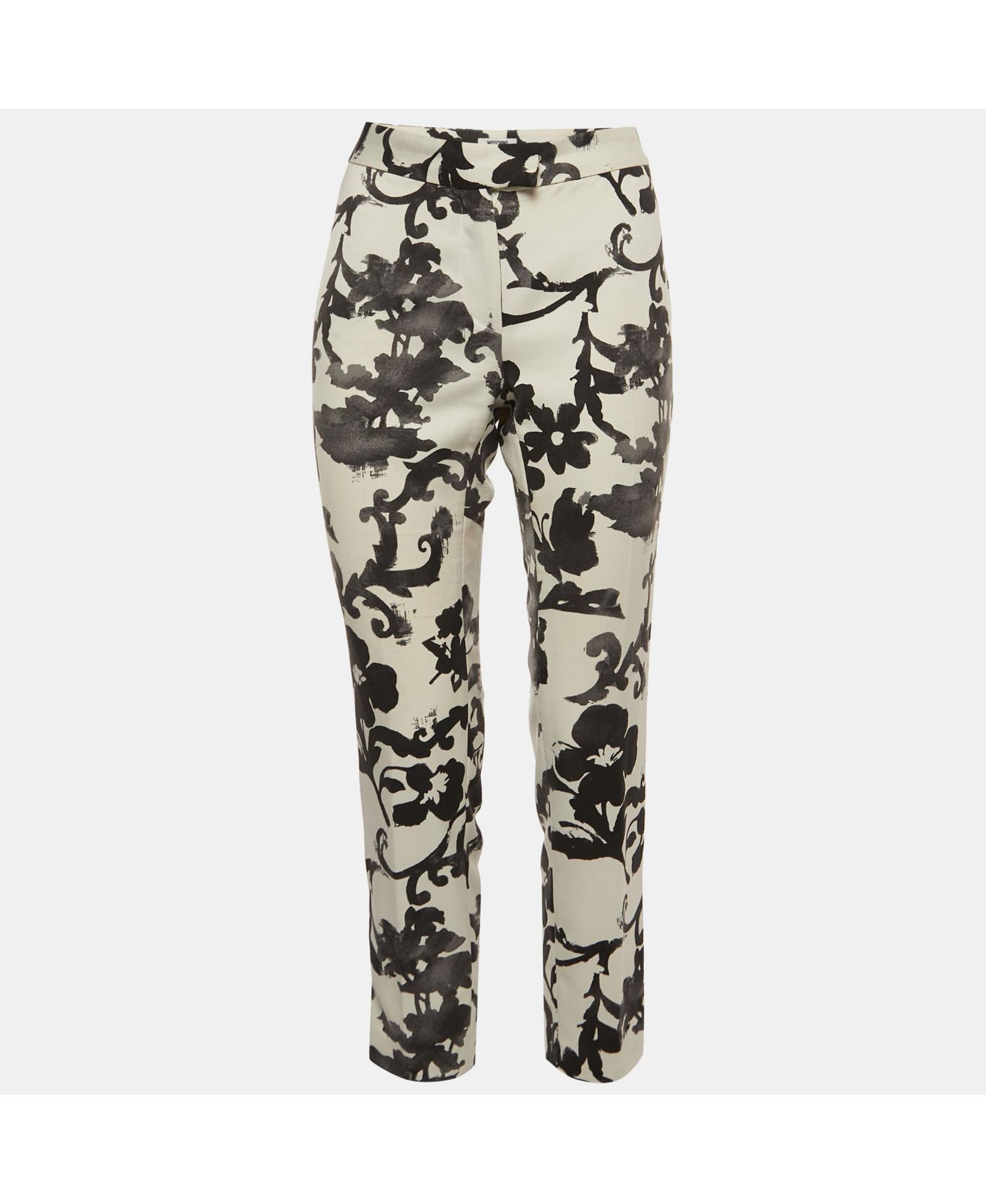Женские брюки Moschino Pre-Owned Floral Print Crepe