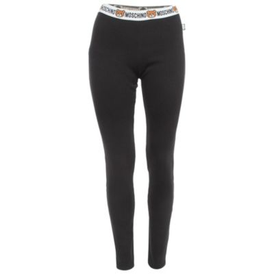 Moschino Женские хлопковые трикотажные леггинсы