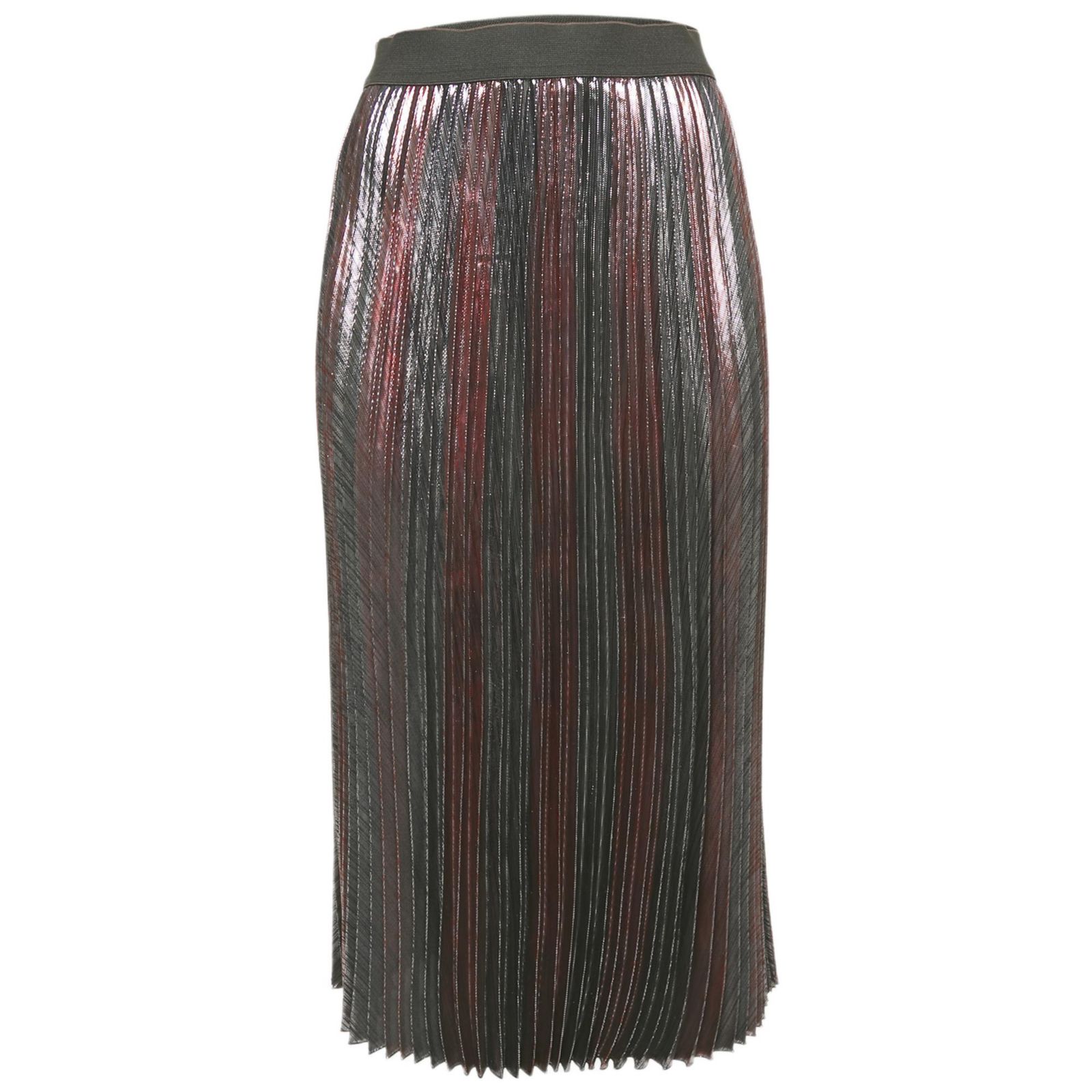 Женская юбка Zadig & Voltaire Metallic Lurex Pliss&eacute; Midi Joyce Pre-Owned