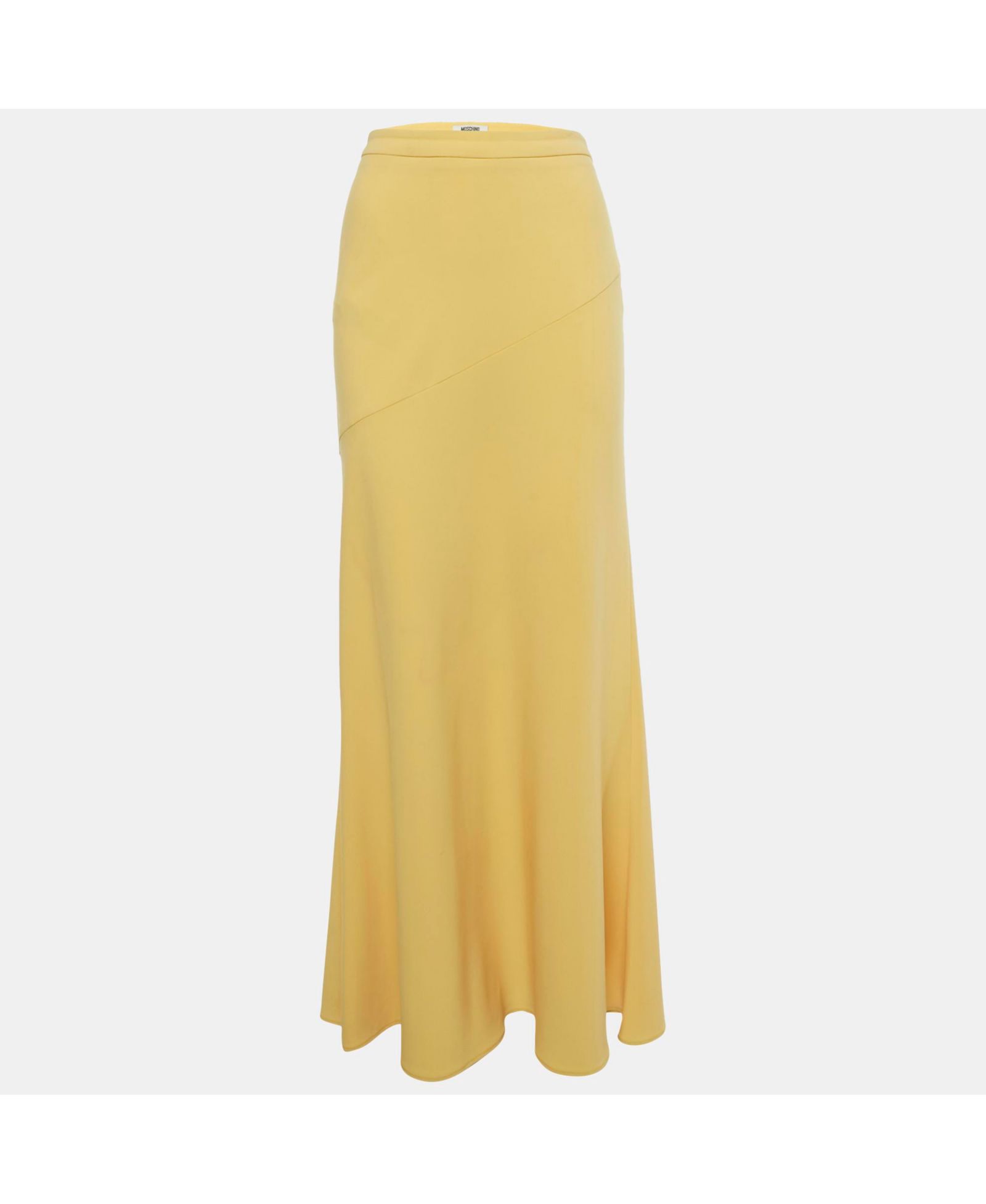 Макси-юбка Moschino Women's Cheap And Chic Yellow Crepe flared