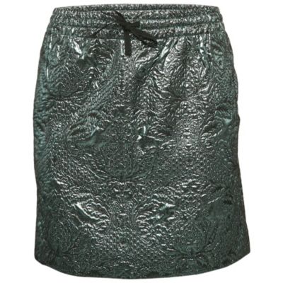Pre-Owned Zadig & Voltaire Women's Metallic Blue Patterned Lurex Josa Bis Jac Deluxe Mini Skirt